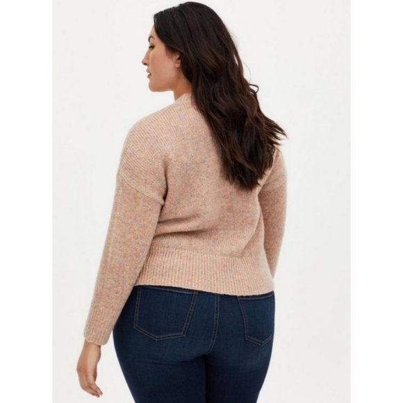 Torrid Shimmer Wool Blend Pullover Drop Shoulder Sweater - Picture 2 of 9